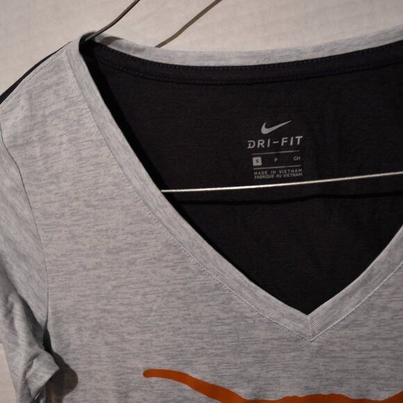 Womens NIKE DRY Dri-Fit Slim fit TOP Texas Longhorns Gray/Black Sizes S-XXL - Picture 4 of 5